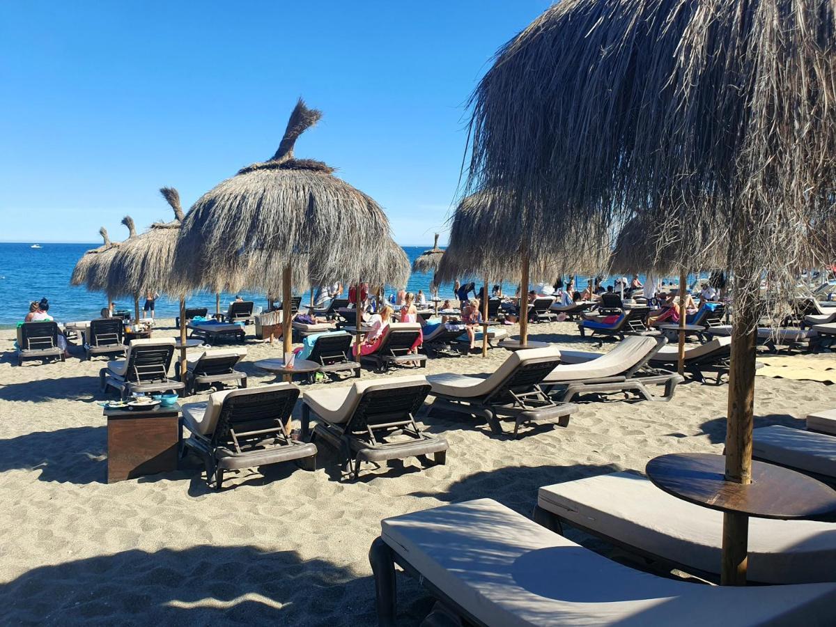 Luxury Beachfront Apartment With Pool, Sauna, Fitness And Gym In Province Malaga, Andalusia Mijas Bagian luar foto