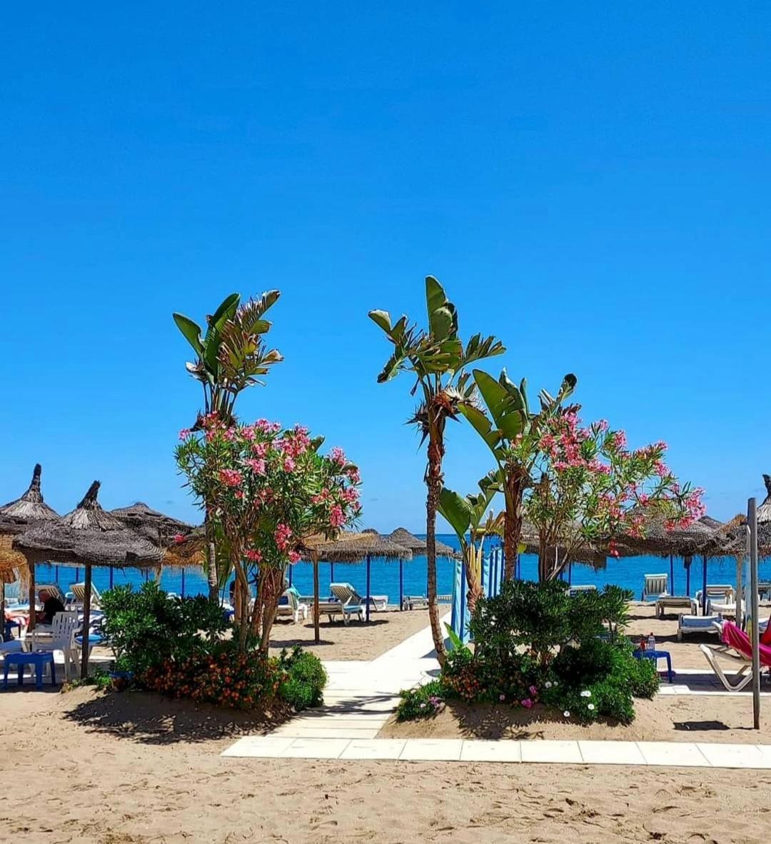 Luxury Beachfront Apartment With Pool, Sauna, Fitness And Gym In Province Malaga, Andalusia Mijas Bagian luar foto